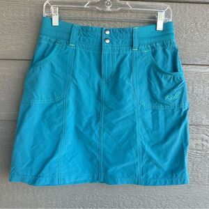 Kuhl Durango Green Skirt Women’s Sz 4 Side Ruching Outdoor Hiking‎ Nylon Spandex
